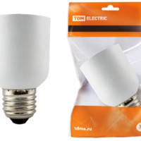 Переходник E27-E40, белый, TDM