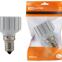 Переходник TDM E14-GU10, белый,