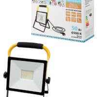 Прожектор светодиодный СДО-04-030Н-Ф (с фотореле) 30 Вт, 6500 К, IP65, черный, Народный