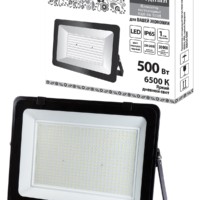 Прожектор светодиодный СДО-04-300Н 300 Вт, 6500 К, IP65, черный, Народный