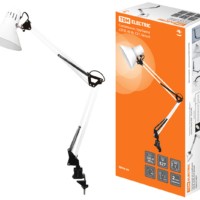 Светильник струбцина 220В, 40Вт, E27 белый TDM