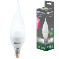 Лампа СДЛ WFC37 5Вт 220В 3000К E14 свеча на ветру TDM