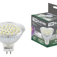 Лампа СДЛ MR16 3Вт 220В 4000К GU 5,3 SMD TDM