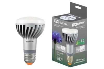 Лампа СДЛ R63 9Вт 220В 4000К E27 TDM