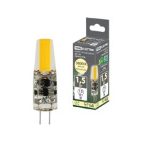 Лампа СДЛ G4 1,5Вт AC/DC 12В 3000К COB 9,5х36мм TDM