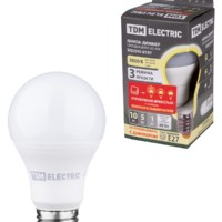 Лампа СДЛ А60 10Вт 230В 3000К E27 “Лампа ДИММЕР” TDM