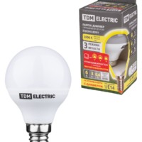 Лампа СДЛ FG45 6Вт 230В 3000К E14 “Лампа ДИММЕР” TDM