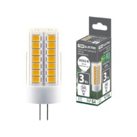 Лампа СДЛ G4 3Вт 230В 6500К SMD 16×43мм TDM
