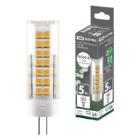 Лампа СДЛ G4 5Вт 230В 6500К SMD 16×55мм TDM