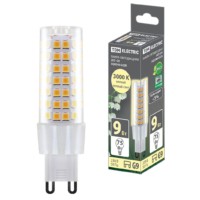 Лампа СДЛ G9 9Вт 230В 3000К SMD 21,5×70,5мм TDM