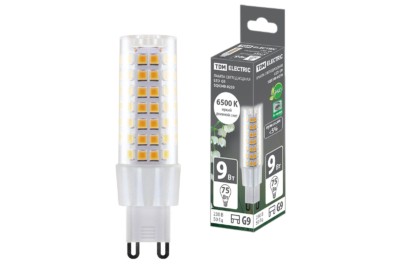 Лампа СДЛ G9 9Вт 230В 6500К SMD 21,5×70,5мм TDM