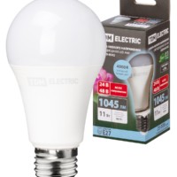 Лампа СДЛ низковольтная МО A60 11Вт 24 48В 4000К TDM