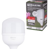 Лампа СДЛ T 50Вт 230В 6500К E27 140×225мм TDM