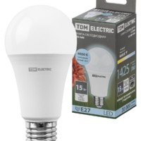 Лампа СДЛ А60 15Вт 230В 4000К E27 TDM