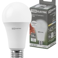 Лампа СДЛ А60 15Вт 230В 6500К E27 TDM