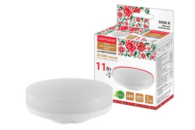 Лампа СДЛ MR16 7Вт 230В 4000К GU5,3 Народная TDM