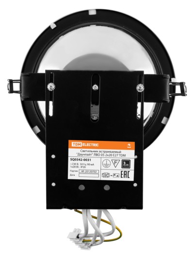 Светильник встраиваемый "Даунлайт" ЛВО 05 2х20 Е27 TDM — изображение 5