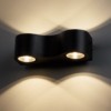 Светильник настенный LED, Дуэт, 4х3 Вт, 3000 К, L200 мм, алюм./черн., вверх/вниз, IP65, TDM