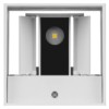 Светильник настенный LED, Кватро, 2х3 Вт, 4000 К, Н100 мм, алюм./бел., вверх/вниз, IP65, TDM