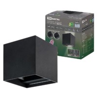 Светильник настенный LED, Кватро, 2х3 Вт, 4000 К, Н100 мм, алюм./черн., вверх/вниз, IP65, TDM