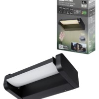 Светильник настенный LED, Аура, L200 мм, 6 Вт, 3000 K, алюм./черн., IP65, TDM