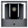 Светильник настенный LED, Кватро, 2х3 Вт, 4000 К, Н100 мм, алюм./сер., вверх/вниз, IP65, TDM