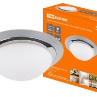 Светильник потолочный Круг хром  2х60Вт E27 IP 44 СП 01 TDM