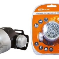 Фонарь светодиодный “Налобный”, 23 светодиода 69 лм/Вт, батареи типа 3*AAA (в комплект не входят) TDM