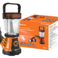 Фонарь светодиодный “Кемпинг 4” аккумуляторный, 24+19 LED, 44 лм/Вт, 3 режима с поворот. ручкой, TDM