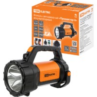 Фонарь светодиод. “Прожектор 6”, 5 Вт LED+10 SMD+9 SMD, 400 лм, 3,7 В 2×18650 2,4 А*ч, USB, TDM