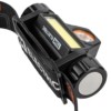 Фонарь «Налобный 13» аккум., 5 Вт CREE+3 Вт COB, Li-Ion 3,7 В 18650 1,2 А*ч, 120 лм, USB, TDM