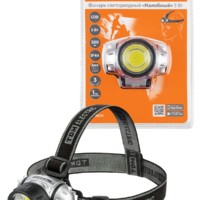 Фонарь светодиодный “Налобный” 5 Вт COB, 300 лм, бат. 3*AAA TDM (1/100)