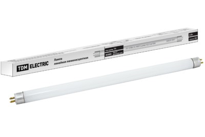 Лампа ЛЛ линейная двухцокольная 16/8Вт T5/G5 4000К 302,5мм TDM