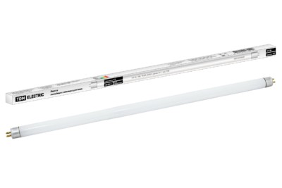 Лампа ЛЛ линейная двухцокольная 16/13Вт T5/G5 6500К 531,1мм TDM