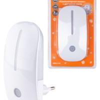 Ночник “Компьютерная мышь” с датчиком света, светодиодный, 0,5Вт, 220 В TDM