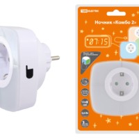 Светильник-ночник TDM “Комбо 2”, 12LED, 55 лм/Вт, дат. освещ., 220 В,