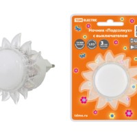 Светильник-ночник TDM “Подсолнух” с выключателем, 0,4 Вт, 220 В (1/20/200)
