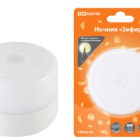 Ночник “Зефир” с диммером, 5LED, 1 Вт, 3хАА, подвес, TDM