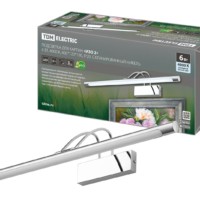 Подсветка для картин «ИЗО 2» 6 Вт, 4000 K, 400*210*110, IP20, сатинированный никель, TDM