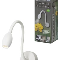 Спот на гибком основании СГС-02, 3 Вт, COB, 270 лм, 4000 К, IP20, “Эрика”, с выкл., белый, TDM