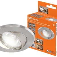 Светильник встраиваемый поворотный СВ 02-03 MR16 50Вт G5.3 матовый хром/хром TDM