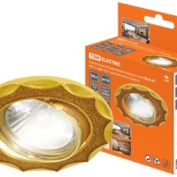 Светильник встраиваемый поворотный СВ 02-07 MR16 50Вт G5.3 золотой блеск/золото TDM