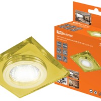 Светильник встраиваемый СВ 03-01 MR16 50Вт G5.3 жёлтый/золото TDM