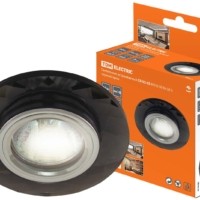 Светильник встраиваемый СВ 03-03 MR16 50Вт G5.3 чёрный/хром TDM