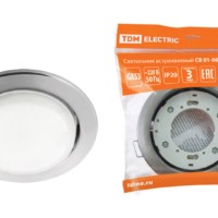 Светильник TDM встраиваемый СВ 01-06 GX53 220В 50Гц хром