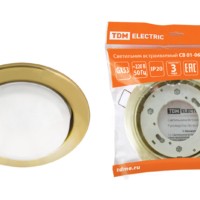 Светильник встраиваемый СВ 01-06 GX53 220В 50Гц золото TDM