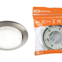 Светильник встраиваемый СВ 01-06 GX53 220В 50Гц сатин никель TDM