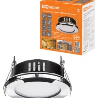 Светильник встраиваемый СВ 01-09 GX53 230В 50Гц хром IP54 TDM