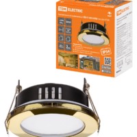 Светильник встраиваемый СВ 01-09 GX53 230В 50Гц золото IP54 TDM