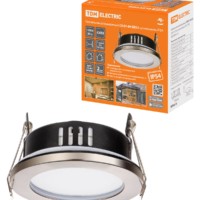 Светильник встраиваемый СВ 01-09 GX53 230В 50Гц сатин/никель IP54 TDM